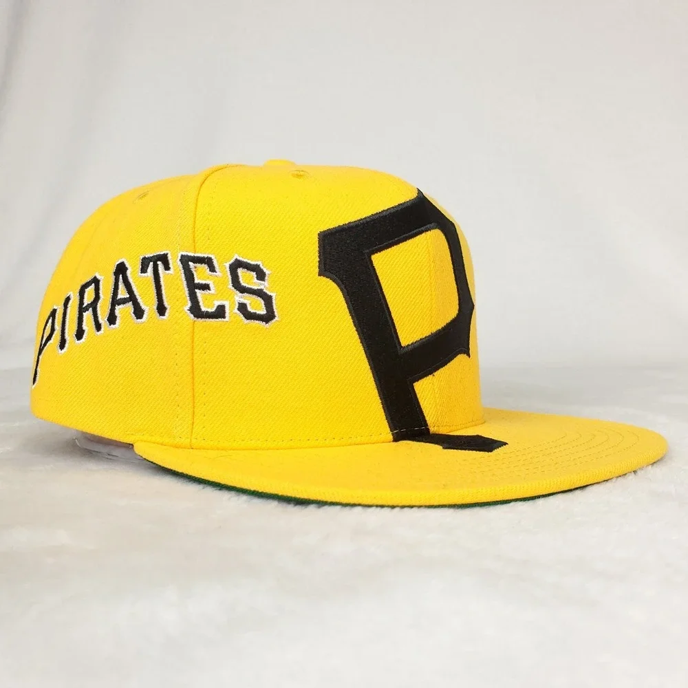 Pittsburgh Pirates Mitchell & Ness MLB Snapback Hat Cap Embroidery Logo NWT